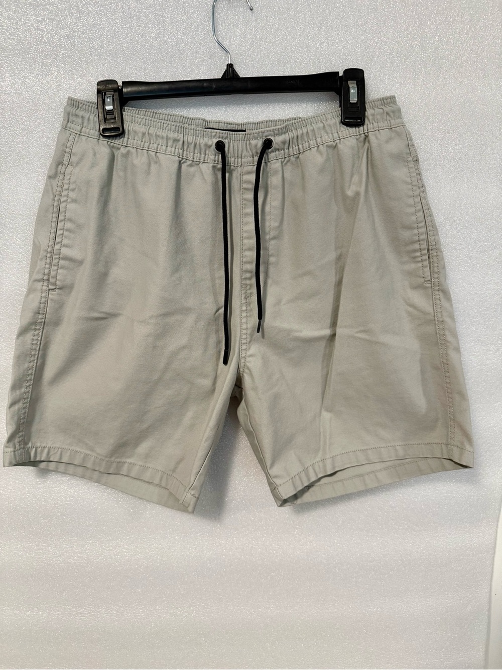 Men's Casual Drawstring cotton Shorts - Light grey
